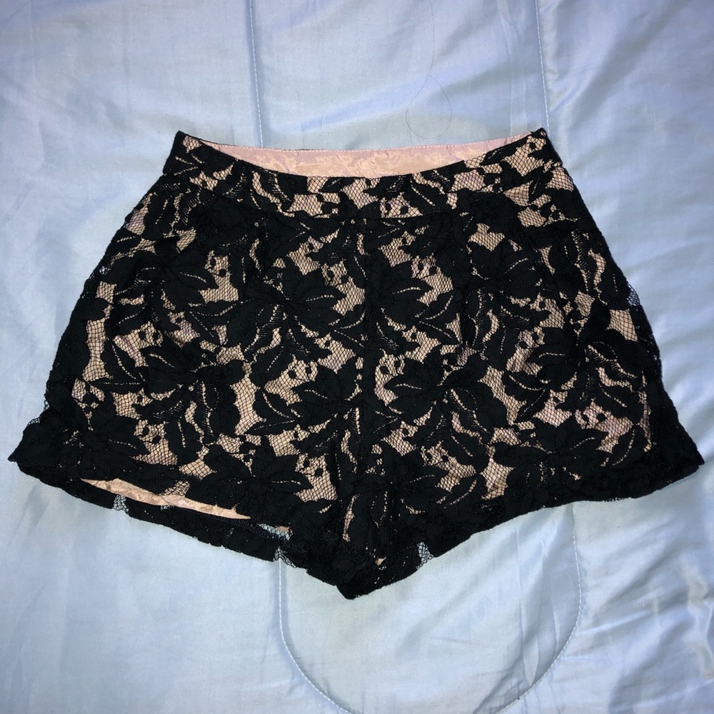 Black Lace Shorts